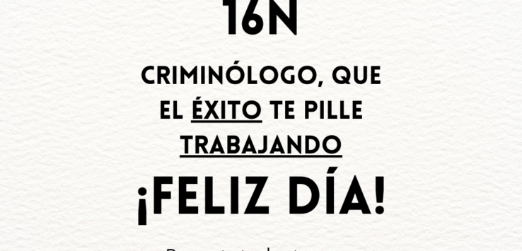 Día del Criminólogo